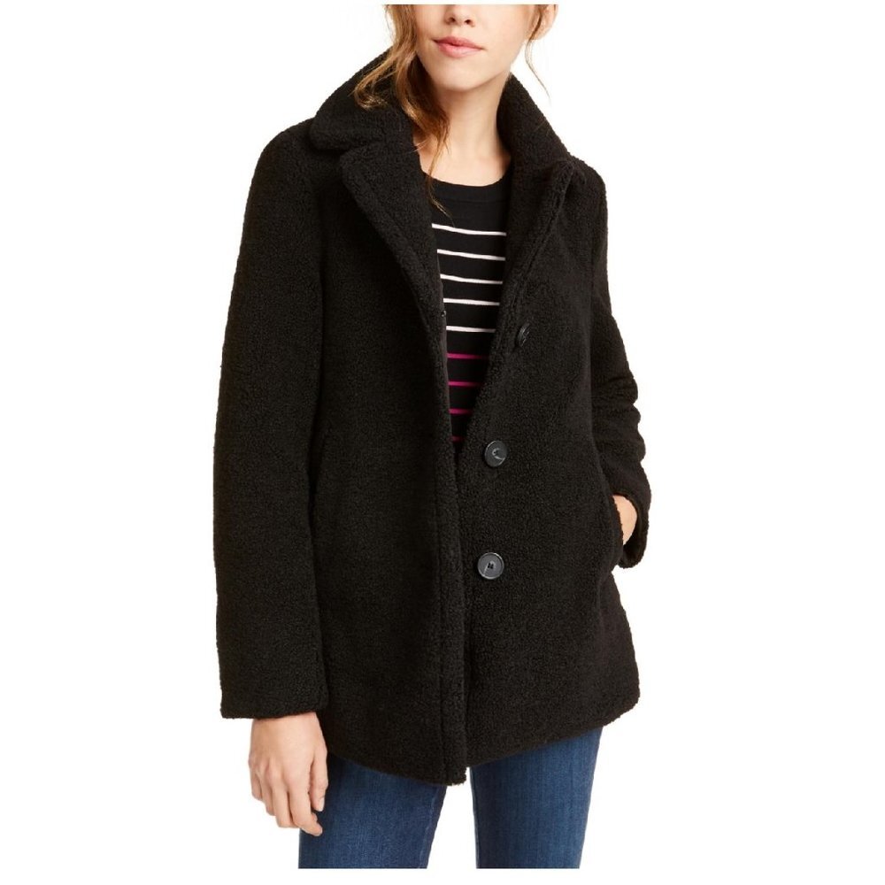 Maison Jules Faux-Fur Teddy Coat